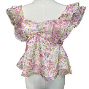 Wildfox Sydney Pink  Shimmering Top SZ: XS